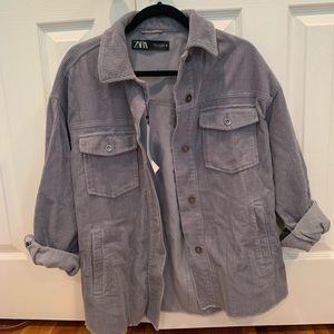 NWT Zara Corduroy Over shirt